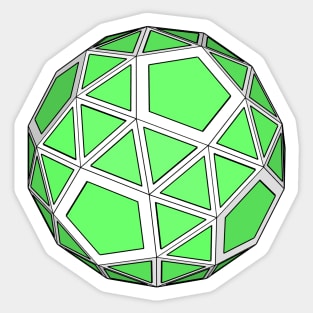 gmtrx lawal  snub dodecahedron Sticker